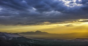 Golden Sunset - Darkening Land