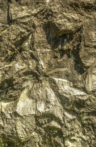 Fractured Rock In Gold